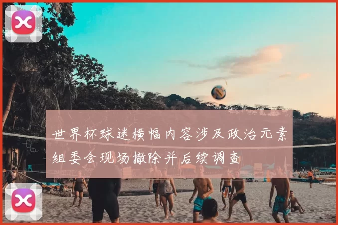 世界杯球迷横幅内容涉及政治元素组委会现场撤除并后续调查